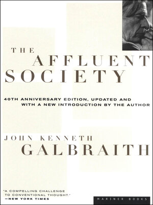 cover image of The Affluent Society